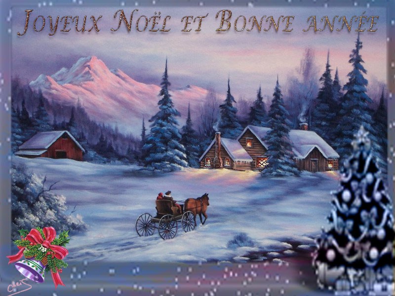 Поздравления с рождеством на французском - открытки